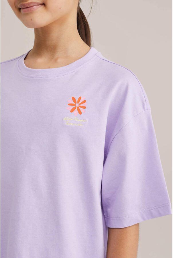 WE Fashion T-shirt met backprint lila - Foto 3