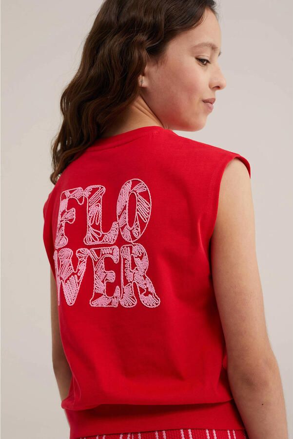 WE Fashion T-shirt met backprint rood - Foto 2