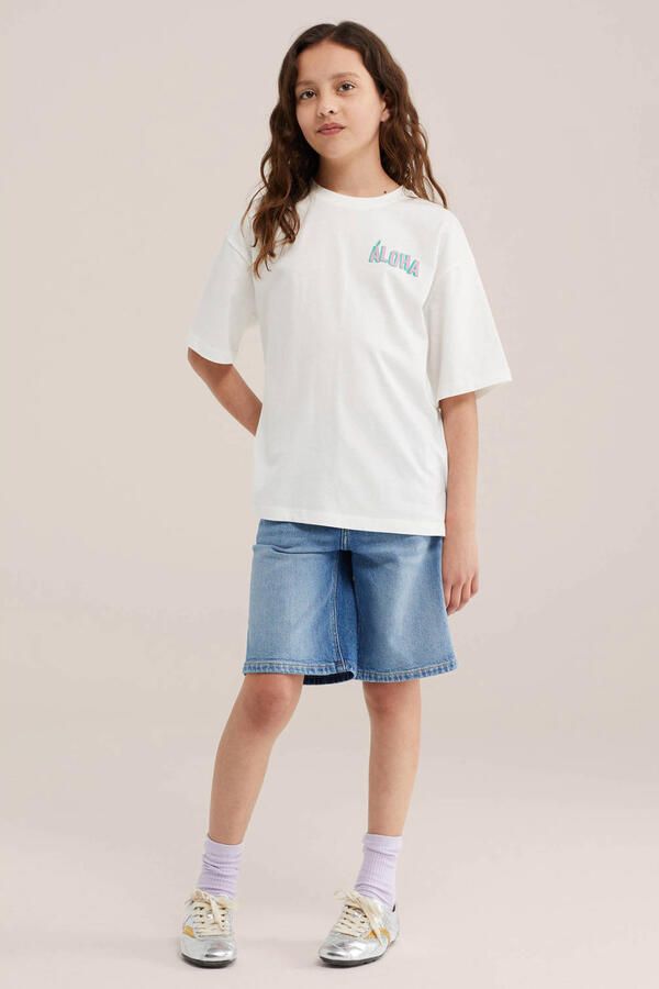 WE Fashion T-shirt met backprint wit - Foto 2