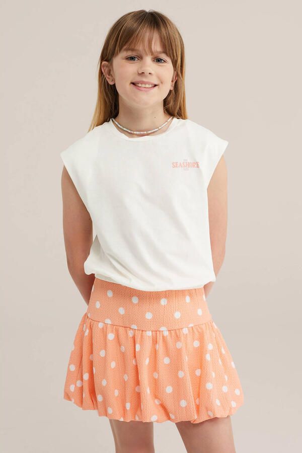 WE Fashion T-shirt met backprint wit