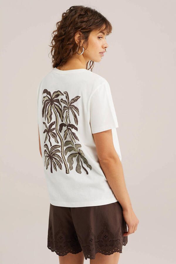 WE Fashion T-shirt met backprint wit - Foto 2