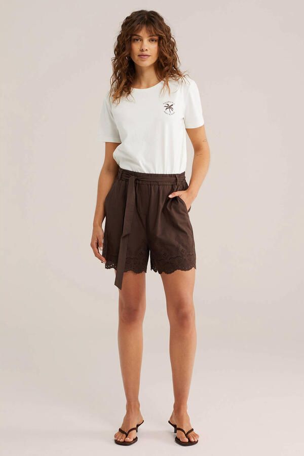 WE Fashion T-shirt met backprint wit - Foto 3