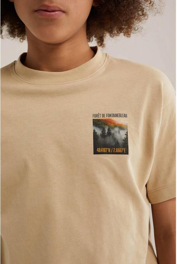 WE Fashion T-shirt met backprint zand - Foto 2