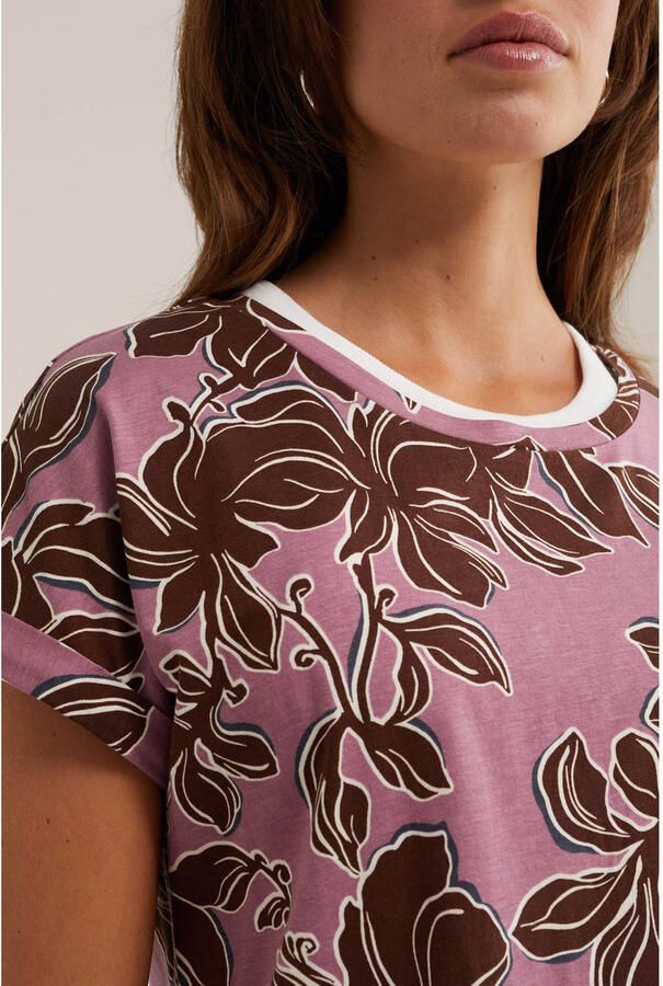 WE Fashion T-shirt met print bruin - Foto 2