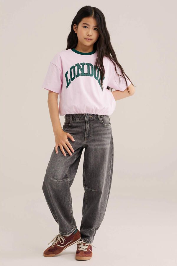 WE Fashion T-shirt met print lichtroze - Foto 3