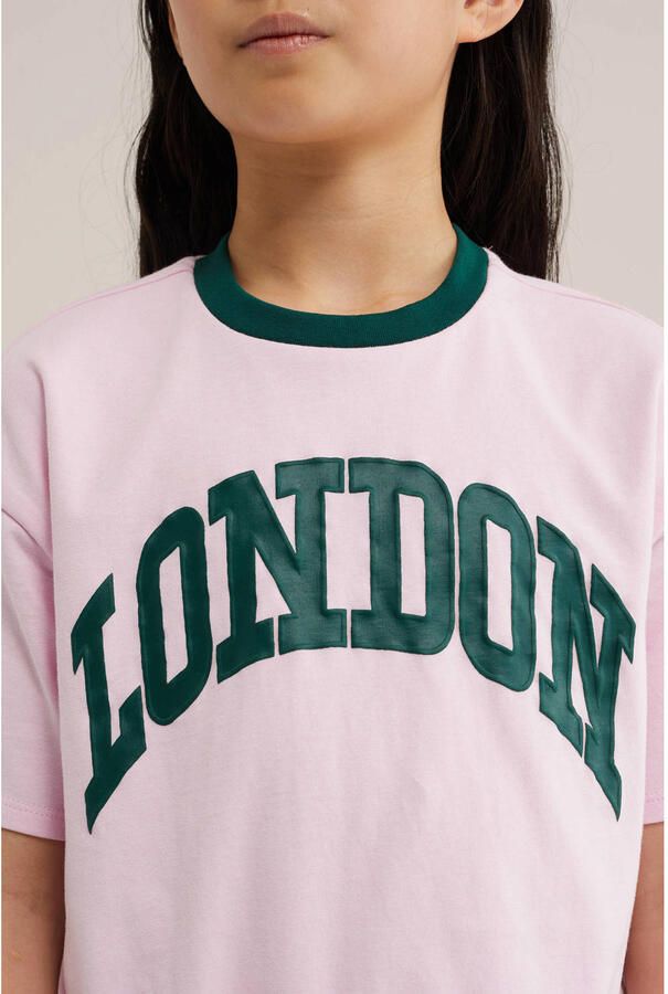WE Fashion T-shirt met print lichtroze - Foto 2