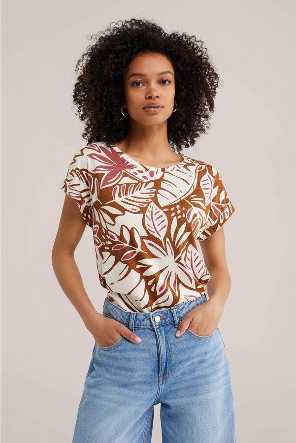 WE Fashion T-shirt met print meerkleurig