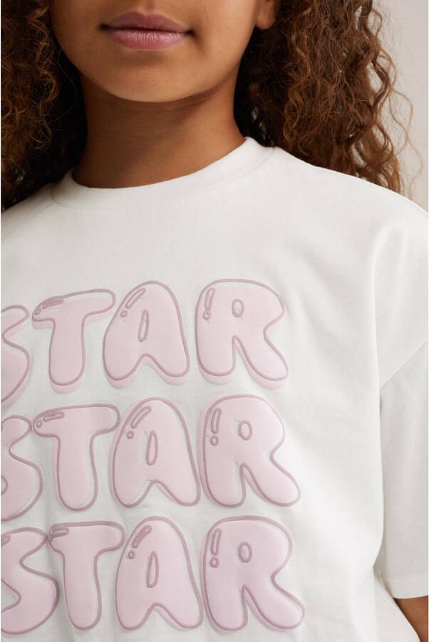 WE Fashion T-shirt met print wit - Foto 2