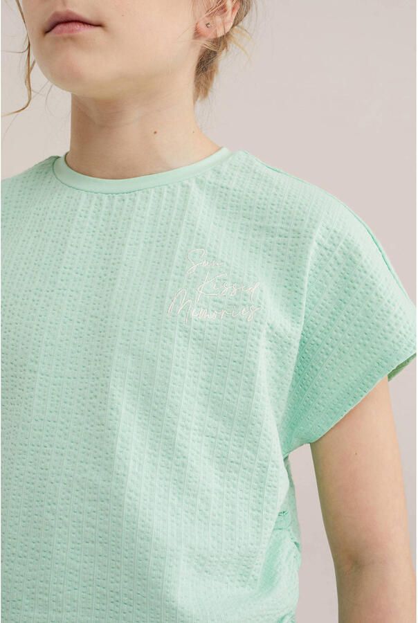 WE Fashion T-shirt mintgroen - Foto 2