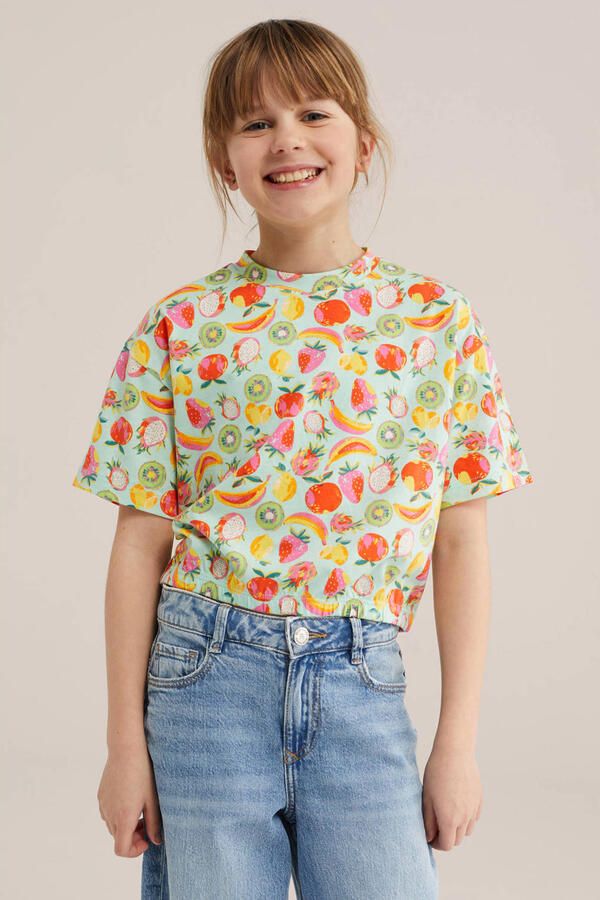 WE Fashion T-shirt mintgroen