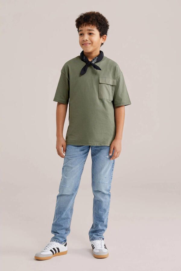 WE Fashion T-shirt olijfgroen - Foto 3