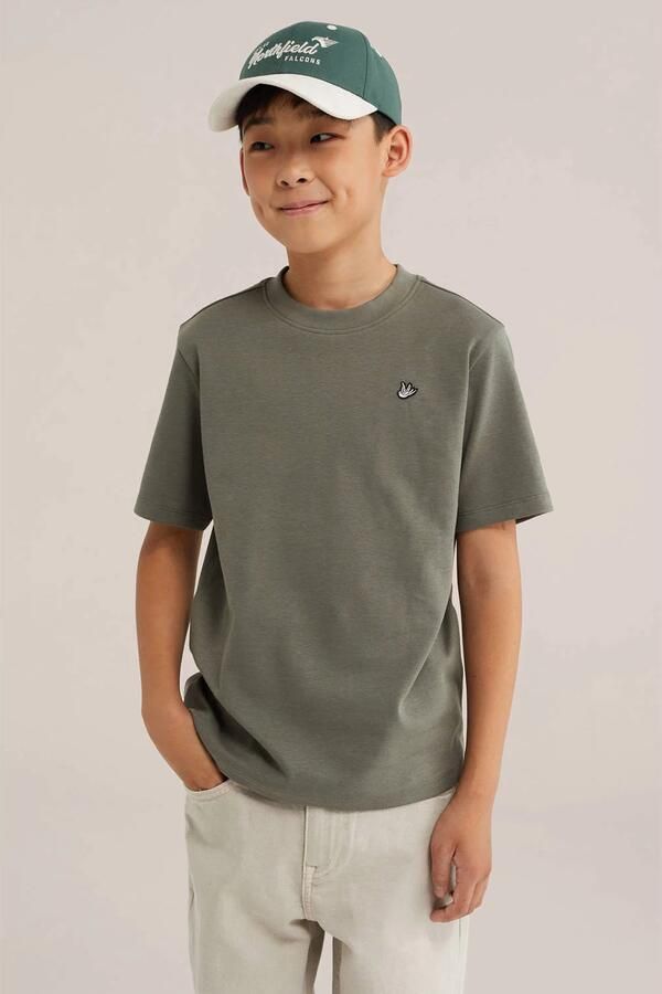 WE Fashion T-shirt olijfgroen
