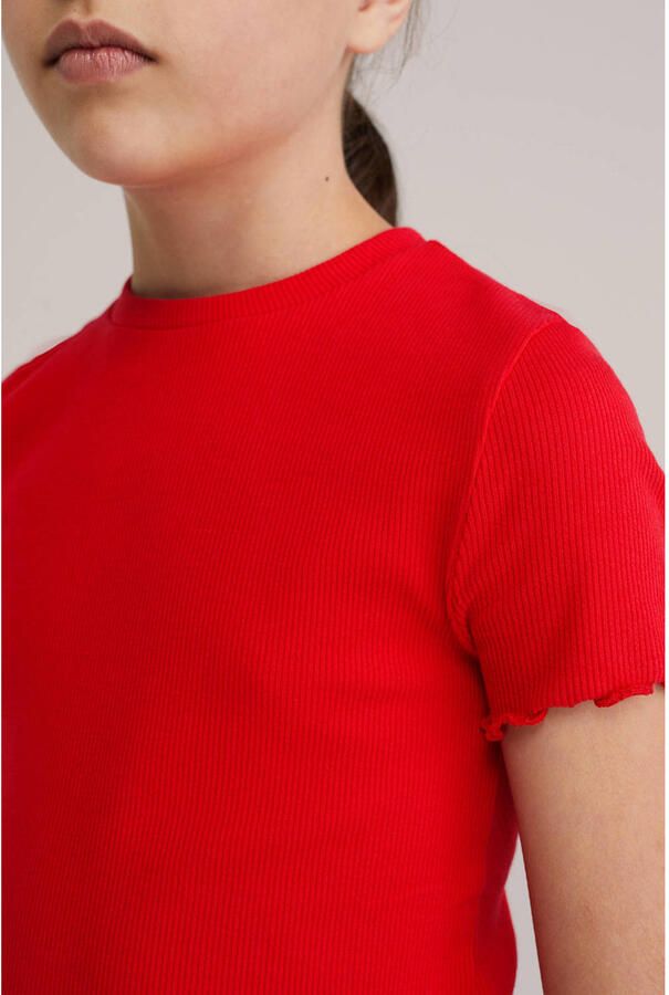WE Fashion T-shirt rib gebreid - Foto 2