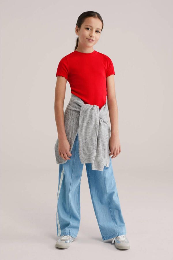 WE Fashion T-shirt rib gebreid - Foto 3