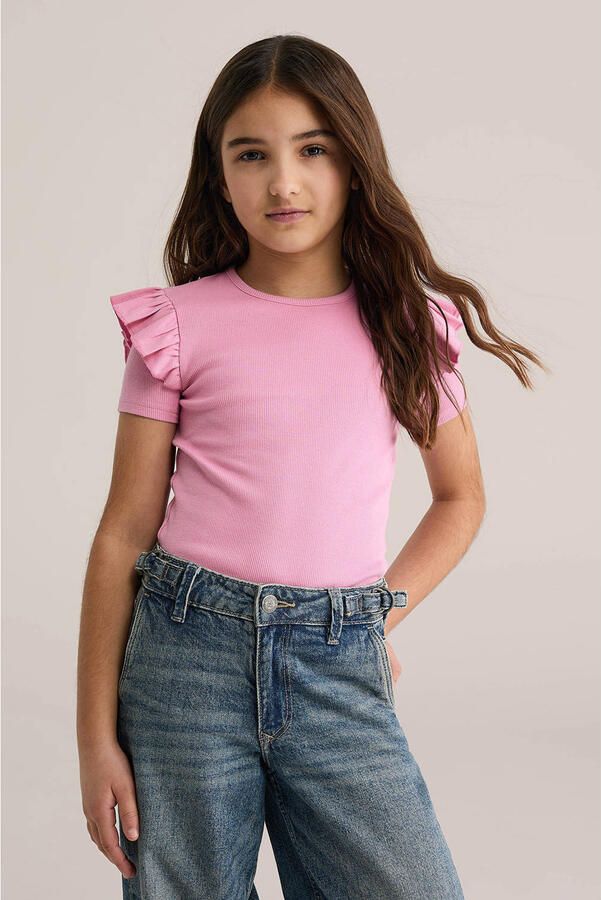 WE Fashion T-shirt roze - Foto 3