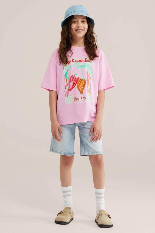 WE Fashion T-shirt roze - Foto 2