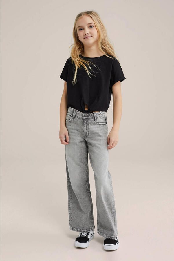 WE Fashion T-shirt (set van 2) donkerblauw zwart - Foto 2