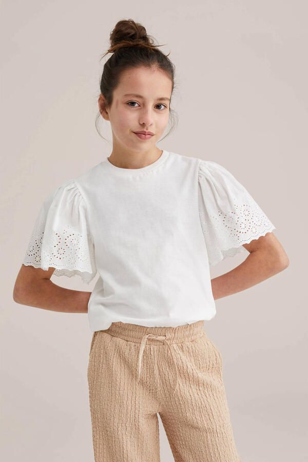 WE Fashion T-shirt wit broderie