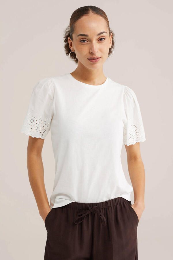 WE Fashion T-shirt wit broderie
