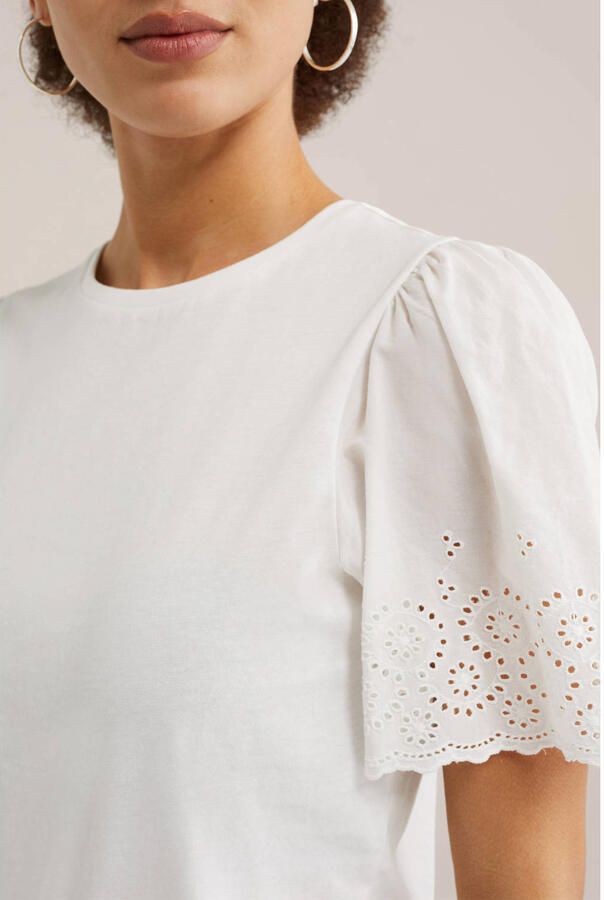 WE Fashion T-shirt wit broderie - Foto 2