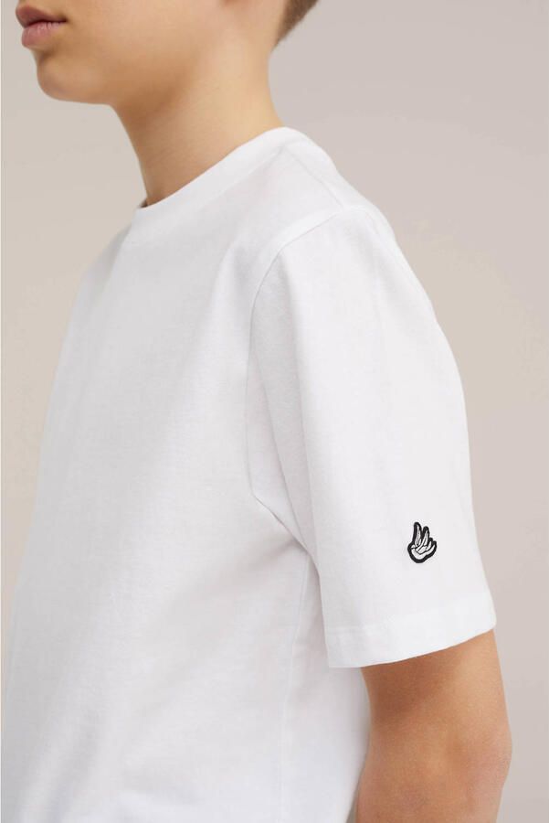 WE Fashion T-shirt wit -set van 2 - Foto 2