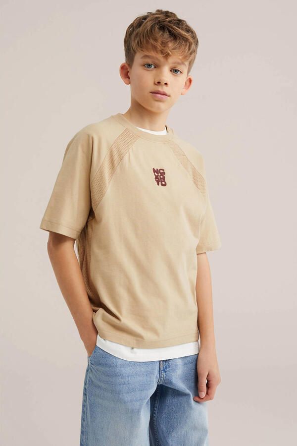 WE Fashion T-shirt zand