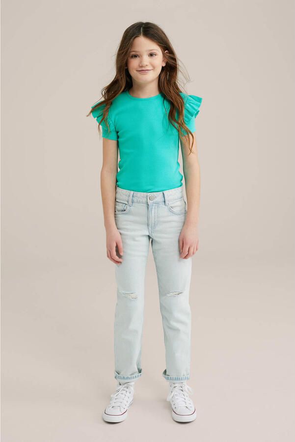 WE Fashion T-shirt zeeblauw - Foto 1