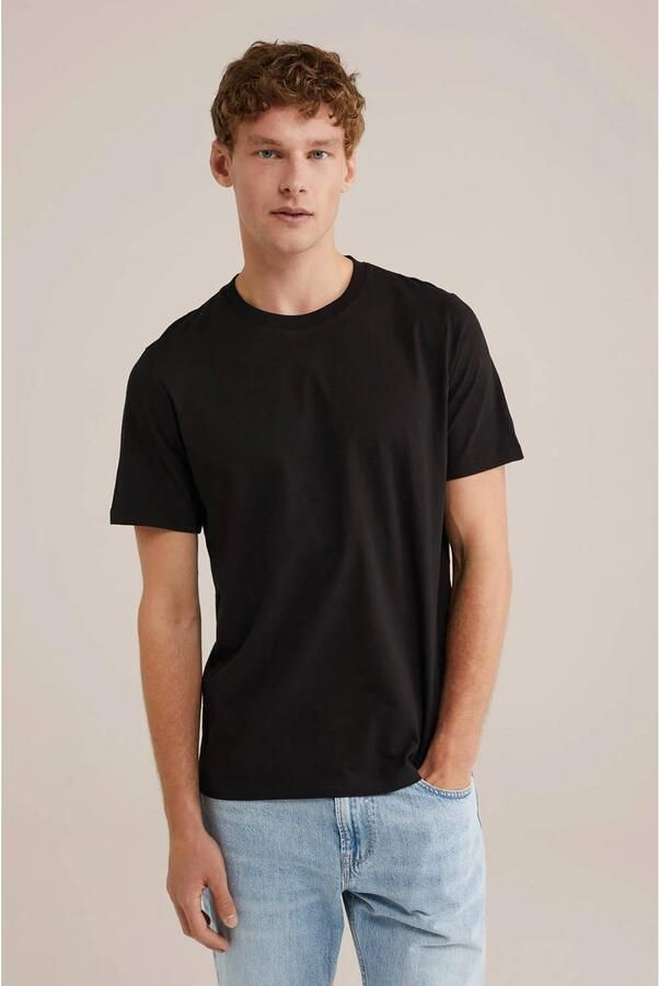 WE Fashion regular T-shirt zwart - Foto 3