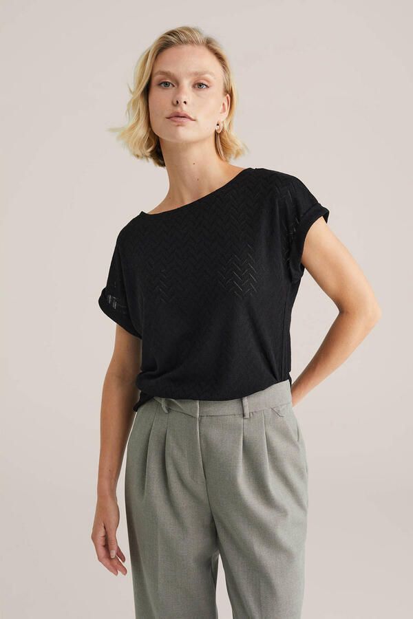 WE Fashion T-shirt zwart