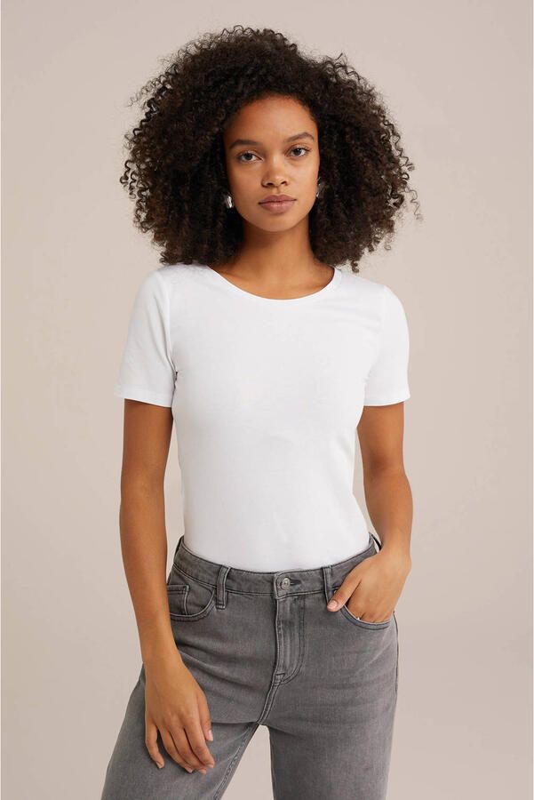 WE Fashion 2 pack T-shirt zwart wit