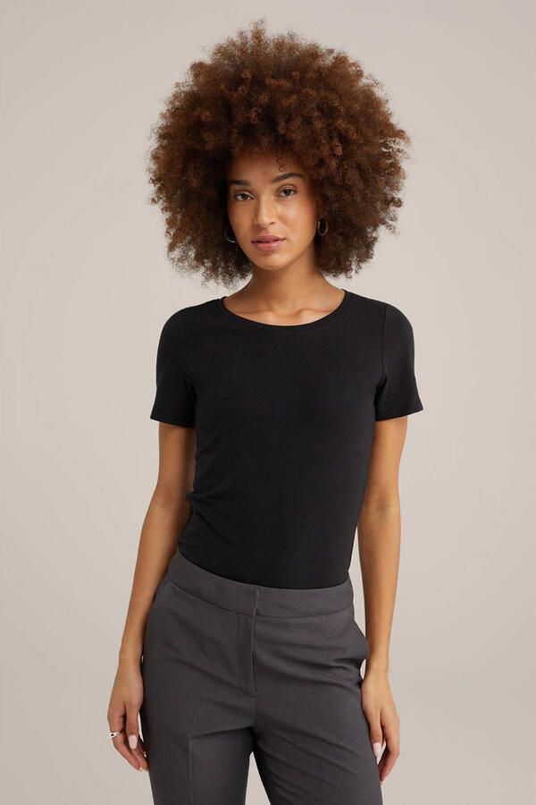 WE Fashion 2 pack T-shirt zwart wit - Foto 3
