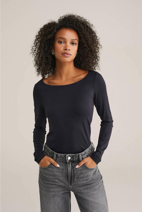 WE Fashion T-shirt zwart