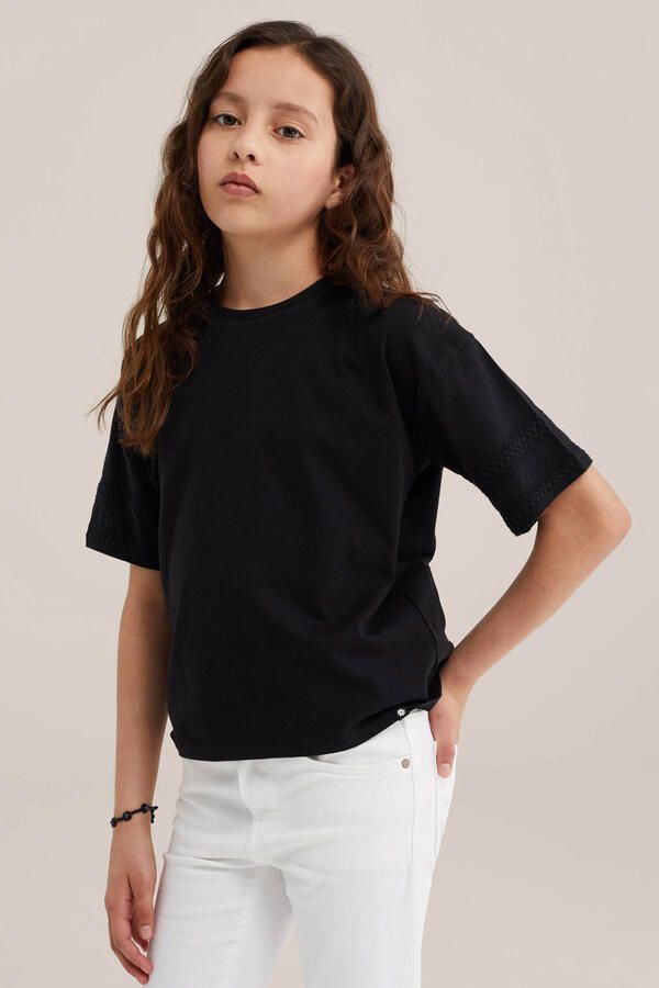 WE Fashion T-shirt zwart