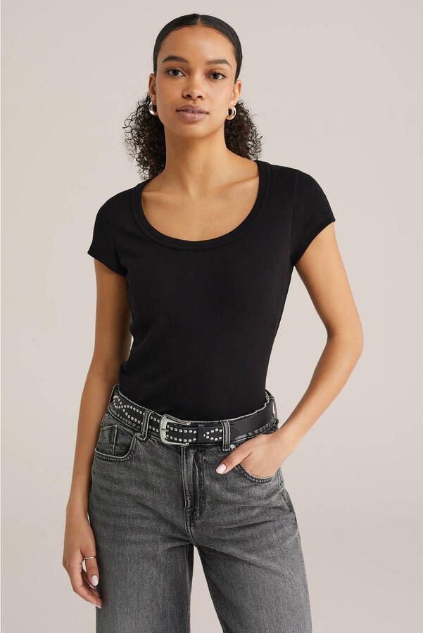 WE Fashion T-shirt zwart