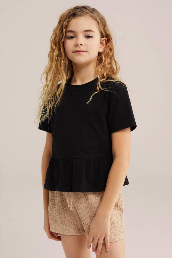 WE Fashion T-shirt zwart