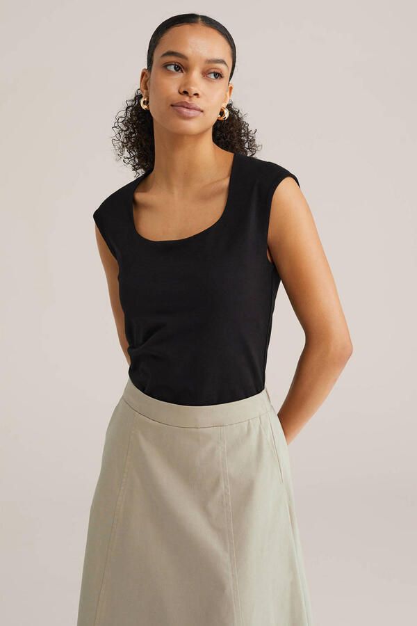WE Fashion T-shirt zwart