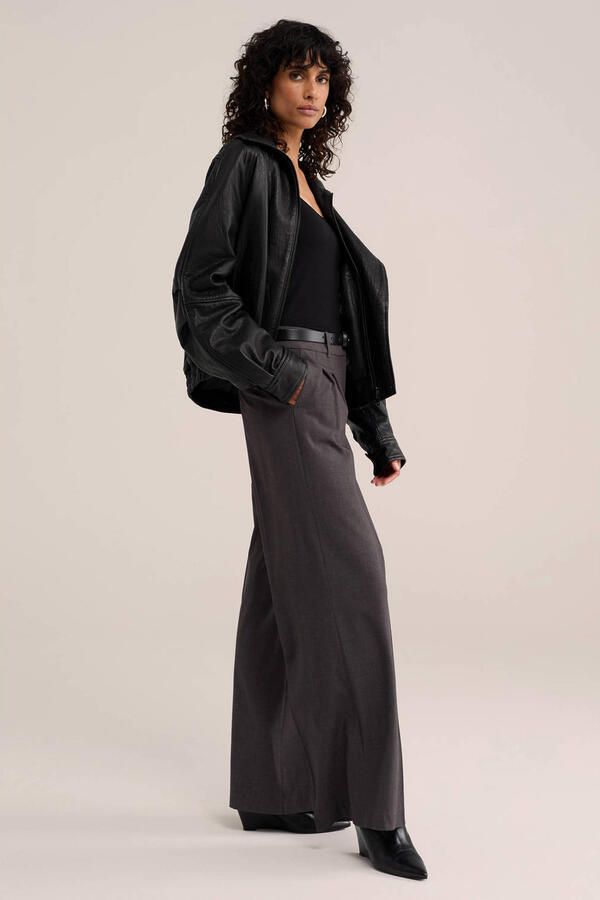WE Fashion WE STUDIO T-shirt zwart - Foto 3