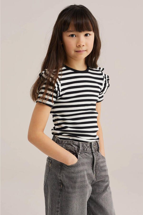 WE Fashion T-shirt zwart wit