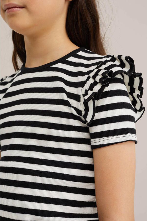 WE Fashion T-shirt zwart wit - Foto 2