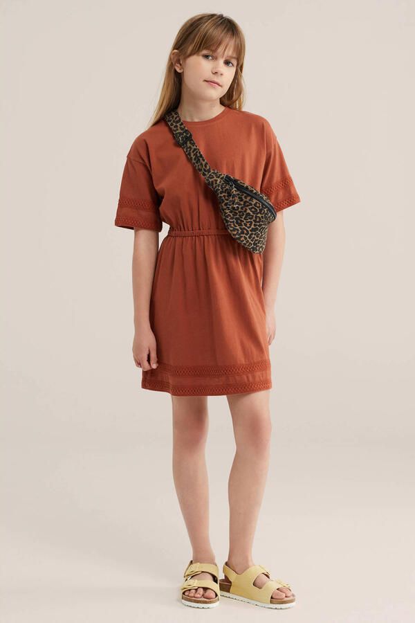 WE Fashion T-shirtjurk korte jurk