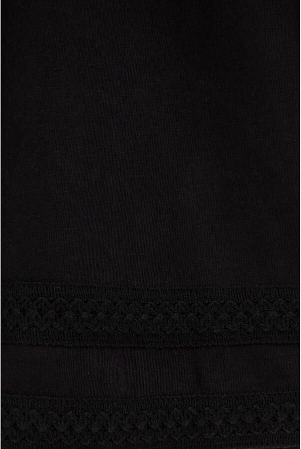 WE Fashion T-shirtjurk korte jurk zwart - Foto 2