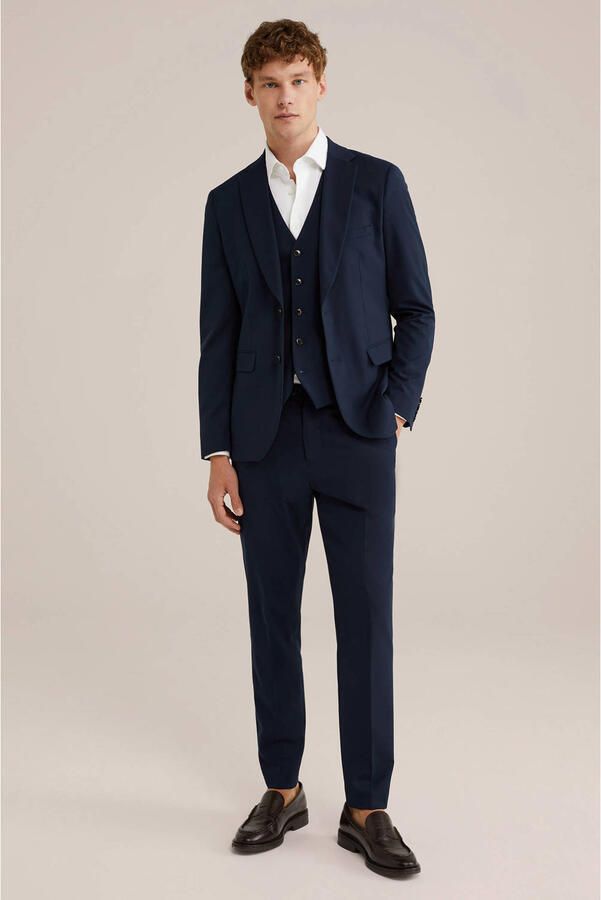 WE Fashion Tall fit colbert donkerblauw - Foto 1