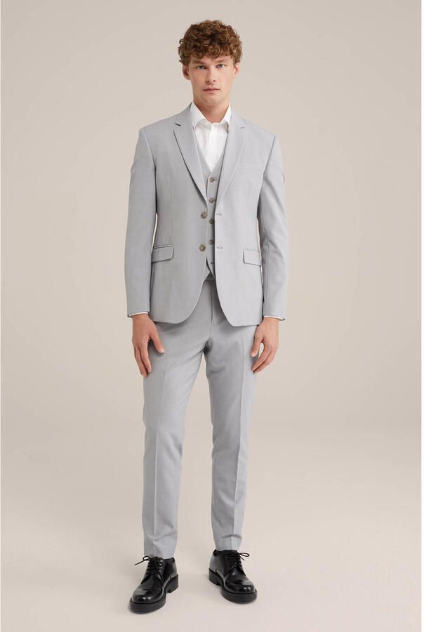 WE Fashion WE Fundamentals Tall fit colbert lichtgrijs - Foto 1
