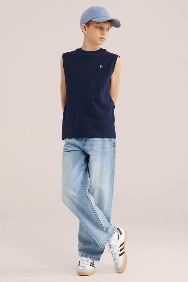 WE Fashion tanktop donkerblauw - Foto 2