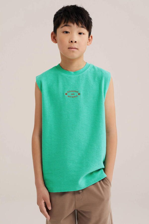 WE Fashion tanktop groen