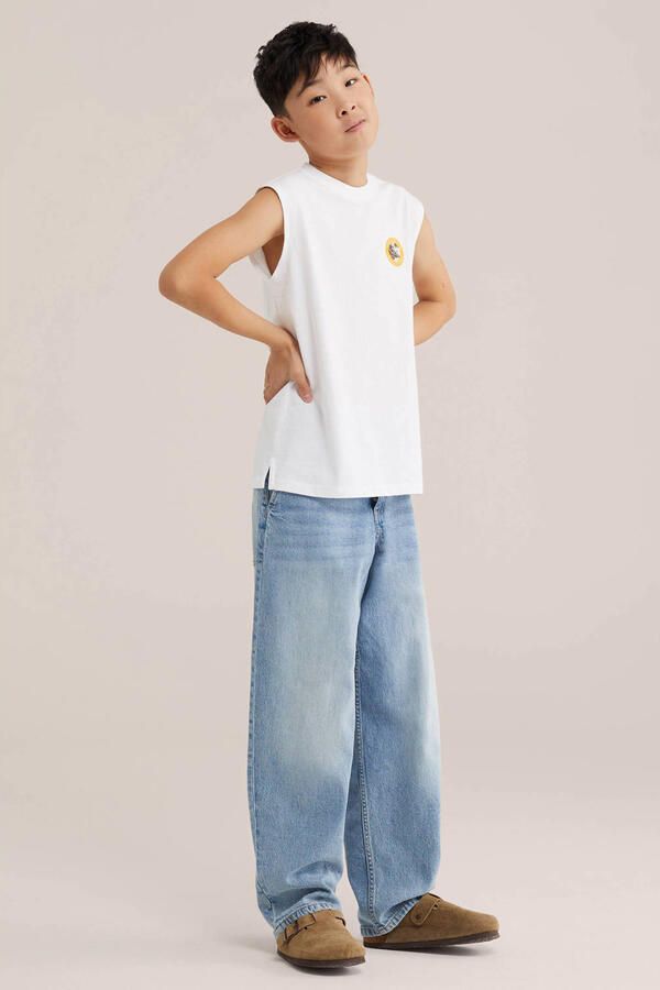 WE Fashion tanktop met backprint wit - Foto 2