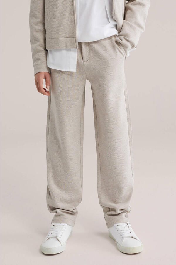 WE Fashion tapered casual broek beige