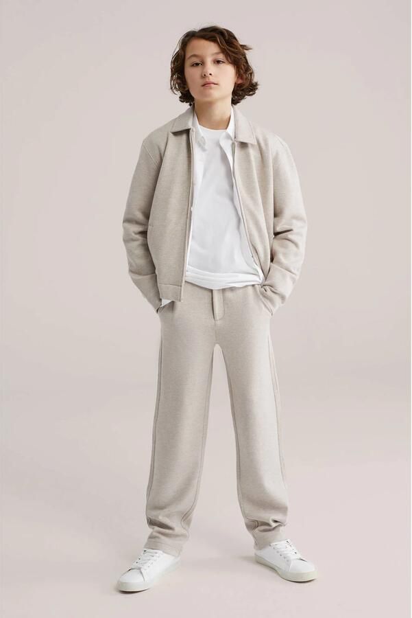 WE Fashion tapered casual broek beige - Foto 2