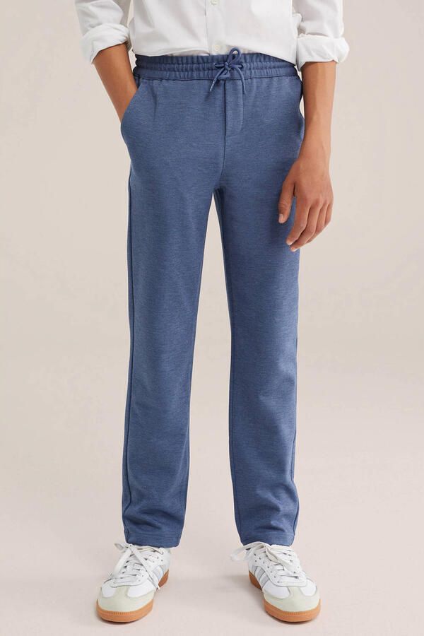 WE Fashion tapered casual broek blauw - Foto 2