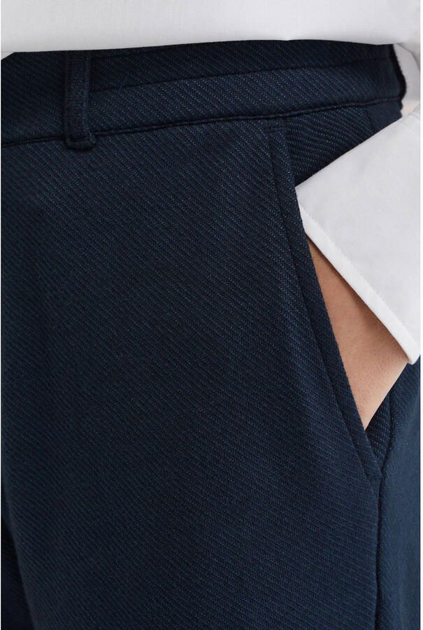 WE Fashion tapered casual broek donkerblauw - Foto 2